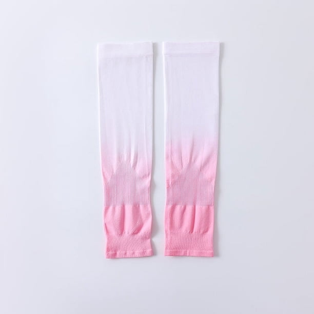 Mangas de protección solar con mangas de hielo, mangas de seda de hielo anti-ultravioleta de verano para mujer, mangas de brazo para hombres y mujeres, mangas de color degradado
