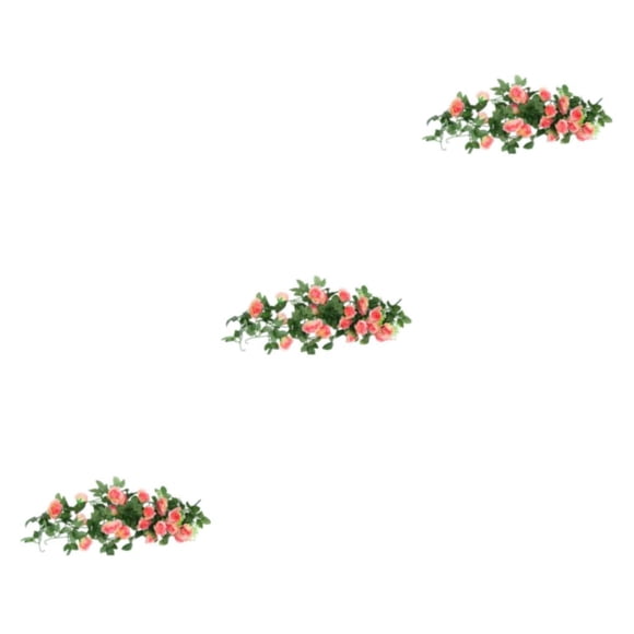 Yuarrent Planta de flores artificiales, rosas de vid falsa, plantas de rosas de seda, autoensamblaje, balcón, restaurante, sala de estar, Type1 NO1