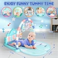 thumbnail image 5 of UUSUOO Baby Play Mat Baby Gym,Kick and Play Piano Gym,Tummy Time Activity Mat with 5 Infant Sensory Baby Toys,Infant Toys Piano Baby Play Mat Music & Light Newborn Infant Gifts for 0-3 6 9 12 Months, 5 of 8