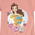 thumbnail image 3 of Disney - Belle With Flowers  - Toddler & Youth Girls Short Sleeve Graphic T-Shirt, 3 of 5