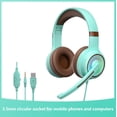 thumbnail image 4 of Wired USB Gaming Headset with RGB Lighting on Earcups, Adjustable Noise Canceling Microphone, for PC Gaming Music Online Classes, Multiple Colors, 4 of 5