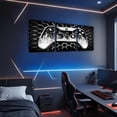 thumbnail image 2 of Manfei Video Game Theme Canvas Wall Art Bedroom, Gray Black Hexagon Framed Wall Art Set of 3, Gamer Gaming Wall Decor for Living Room, Luxurious Bedroom Decoration, 2 of 6