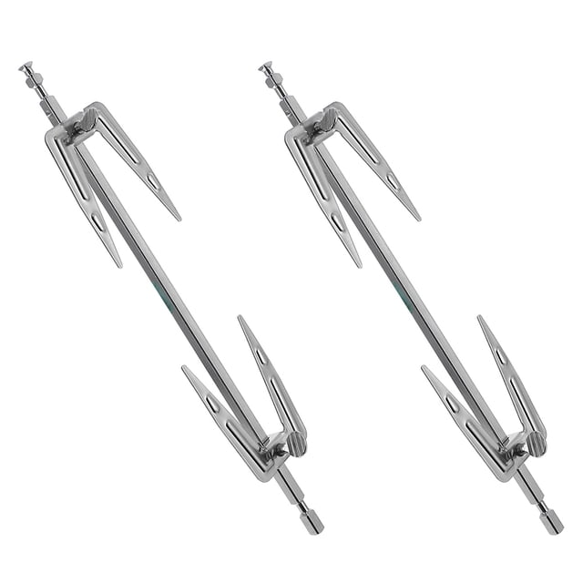 Minkissy 2 Pcs Fourchettes en Acier Inoxydable pour Friteuse à Air Chaud Barre de Rôtissoire Universelle pour Accessoires de Rôtissoire d'Intérieur