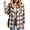 Khaki, variant on Women's Plaid Flannel Shirt Long Sleeve Button Down Casual Checkered Blouse Oversized Lumberjack Top Red Black Buffalo Plaid Winter Fall Fashion Loose Fit Tunic Soft Cotton Blend Outerwear