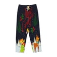 thumbnail image 4 of Xecao Merry Christmas Elk Women's Straight Lounge Pajama Pants: The Epitome of Relaxed Sleepwear, 4 of 9