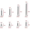 thumbnail image 2 of Kit de surtido de tornillos autorroscantes de 800 unidades, tornillos de madera de cabeza plana de Counterpunk Phillips (m2-4mm 5mm 6mm 8mm 10mm 12mm 16mm 20mm) brand modelStyleType, 2 of 2
