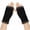 Black, variant on hoksml Women's Long Fingerless Gloves with Fuzzy Cuff Unisex Knitted Arm Warmers for Fall and Winter
