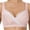 Pink, variant on Cotton Nursing Bra with Removable Pads for Maternity and Postpartum Support