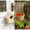 thumbnail image 2 of Valentine's Day Creative Wall Mounted Wooden Bird House Outdoor Hanging Bird Nest Box with Hidden Keyhole Hanger for Garden Terrace Courtyard Backyard Bird Habitat Easter Garden Decor, Khaki-B, 2 of 8