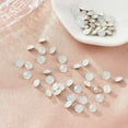thumbnail image 2 of 12 pc Preciosa® MAXIMA Round Stones Czech Dura Foiling Round(431 11 615 Chaton) 01000 White Opal SS39(8.15~8.4mm), 2 of 5