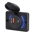 thumbnail image 4 of Adaptador de corriente de carga rápida PD QC3.0 enchufe de cargador de coche de 12-24V 18W con luz LED, 4 of 7
