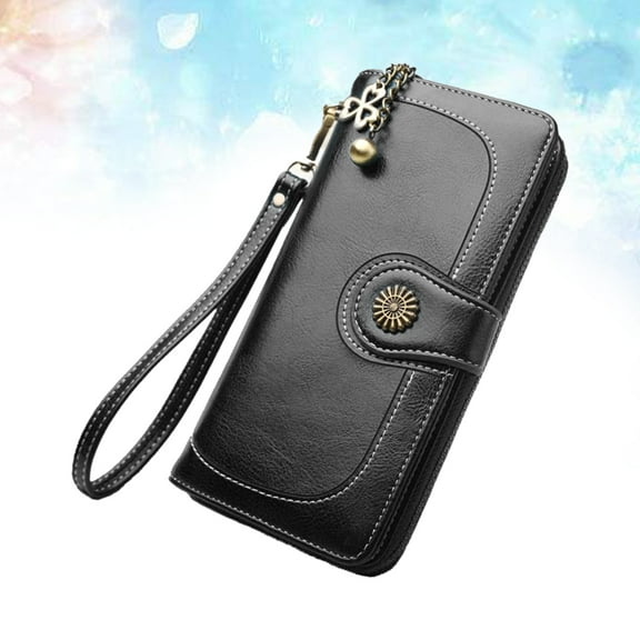 Soimiss Evening Clutch Purses For Women Fashion Black PU Leather 1Set