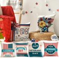 TERGAYEE 4th of July Throw Pillow Covers,Patriotic Pillow Covers