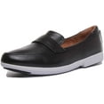 thumbnail image 6 of Strive Milan Women's Lightweight Slip On Leather Loafer Shoes In Black Size 5.5/6, 6 of 6