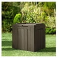 thumbnail image 4 of SONGMY 31 Gallon Resin Deck Box Waterproof Indoor Outdoor Storage Boxes for Patio Furniture Cushions and Garden Tools (Brown), 4 of 8