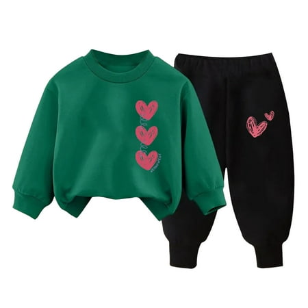 KPOPLK Toddler Baby Boy Fall Clothes Set Long Sleeve Letter Print Sweatshirt Pants Boys Casual Outfits 6 12 18 24 Months 2T 3T 4T Size 1-2 Years G