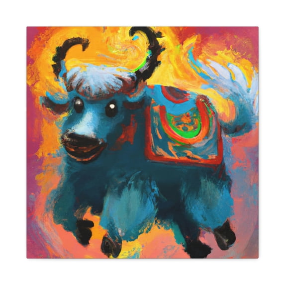 Yak in Baroque Flair - Canvas