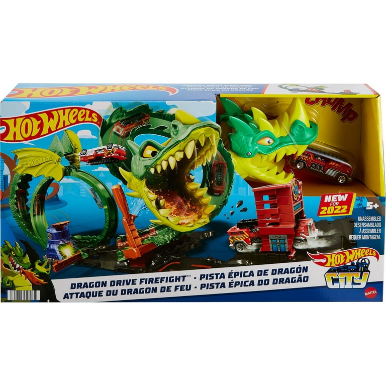 Hot Wheels City Smashin Triceratops Playset Toys Mattel Dinosaur