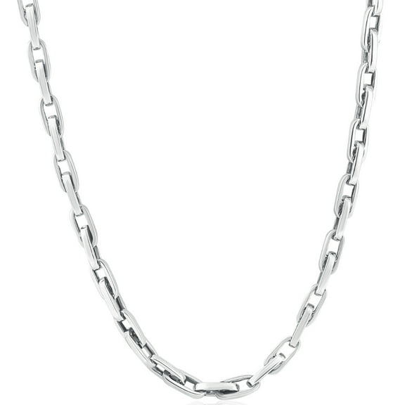 Pompeii Men's 14k Gold (49gram) or Platinum (92gram) 5mm Link Chain Necklace 20" (,)