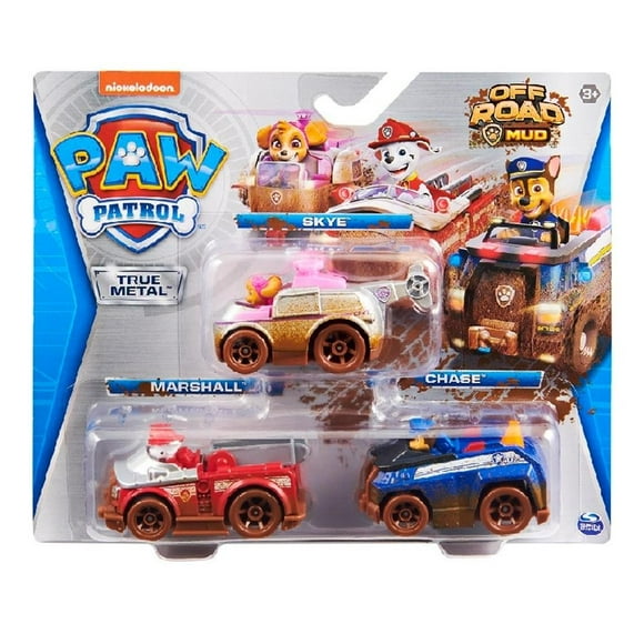 Set de Vehículos Paw Patrol Spinmaster True Metal 3 Pack