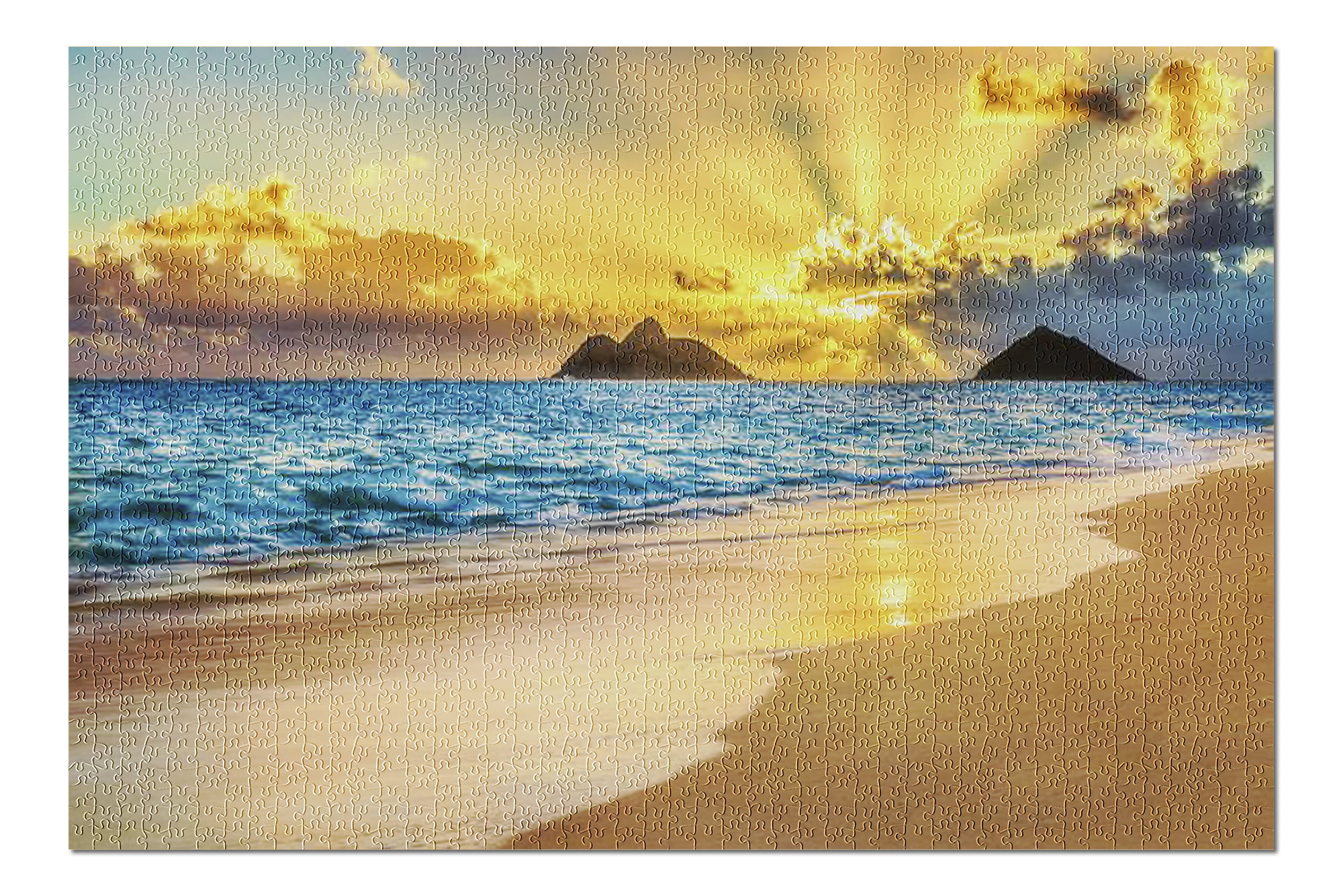 Car Front Windshield Sun Shade,Pacific Sunrise at Lanikai Beach Hawaii Colorful Sky Wavy Ocean Surface Scene,Universal Fit Car Sunshade Foldable Sun Shield That Keeps Your Vehicle Cool 27.5 x 51 