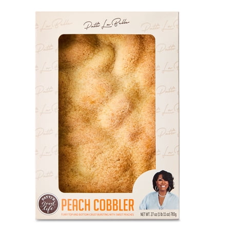 Patti LaBelle's Good Life Peach Cobbler, 31oz, Shelf-Stable, Flaky, Baked