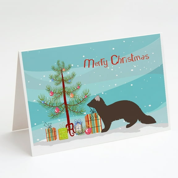 Sable Marten Christmas Greeting Cards and Envelopes Pack of 8