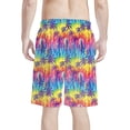 thumbnail image 2 of Binienty Men's Board Shorts Swim Trunks With Tie Dye Palm Tree Pattern - Quick Dry for Summer Beach Vacations and Water Sports, 2 of 10