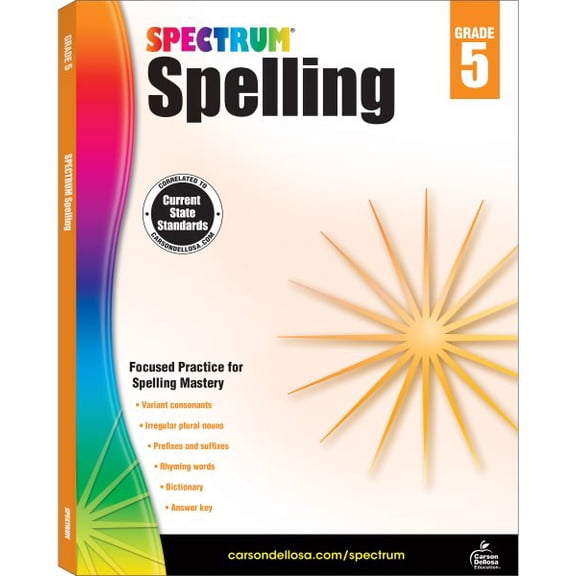 Pre-Owned Spectrum Spectrum Spelling, Grade 5: Volume 32, (Paperback)