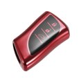 thumbnail image 1 of Car Remote Key Fob Cover Case Shell Protector 3 Botones Compatible para Lexus ES350 2018-2021, Protección completa TPU Rojo, 1 of 7