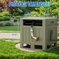 thumbnail image 7 of Homall 160 ft Outdoor Garden Hose Reel, Resin Hose Hideaway, Hose Reel Storage for Yard, 7 of 7