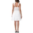 thumbnail image 3 of INSPIRE CHIC Women's Summer Dresses Sleeveless Cami Sundress Adjustable Strap Mini Beach Dress L White, 3 of 5
