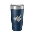 thumbnail image 1 of Leech Lake Map Tumbler Travel Mug Insulated Laser Engraved Coffee Cup Minnesota 20 oz Navy Blue, 1 of 1