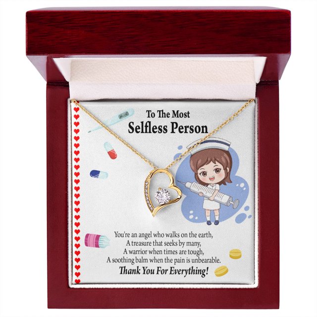 Merci aux Infirmières Soignantes pour Toujours Collier w Message Card
