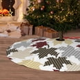 thumbnail image 6 of Sikiie colorful Maple 30-48 inches {designName} Print Christmas Tree Skirt Snowman Xmas Tree Skirt with Edge Christmas Decorations for Holiday Party-36", 6 of 7