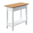 thumbnail image 1 of Table d'Appoint à Dessus Rabattable American Heritage Finition Bois Blanc avec Dessus en Bois Vanille, 1 of 3