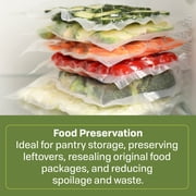 Nesco Vacuum Sealer Machine, Automatic Food Sealer With Accessory Port for Sealing Jars/Canisters, Built‑In Roll Storage & Cutter, Includes (2) 10 ft Rolls, For Pantry Storage & Preserving Leftovers