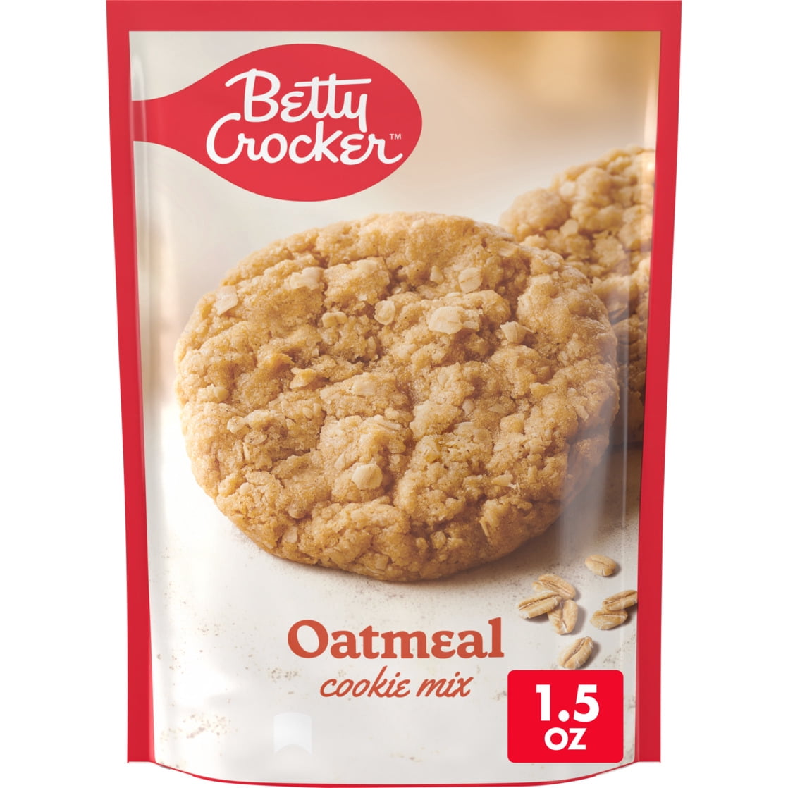 (12 pack) Betty Crocker Oatmeal Cookies, Cookie Baking Mix, 17.5 oz