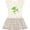 Natural with Stripes, variant on Inktastic Jumping Frog Girls Toddler Dress