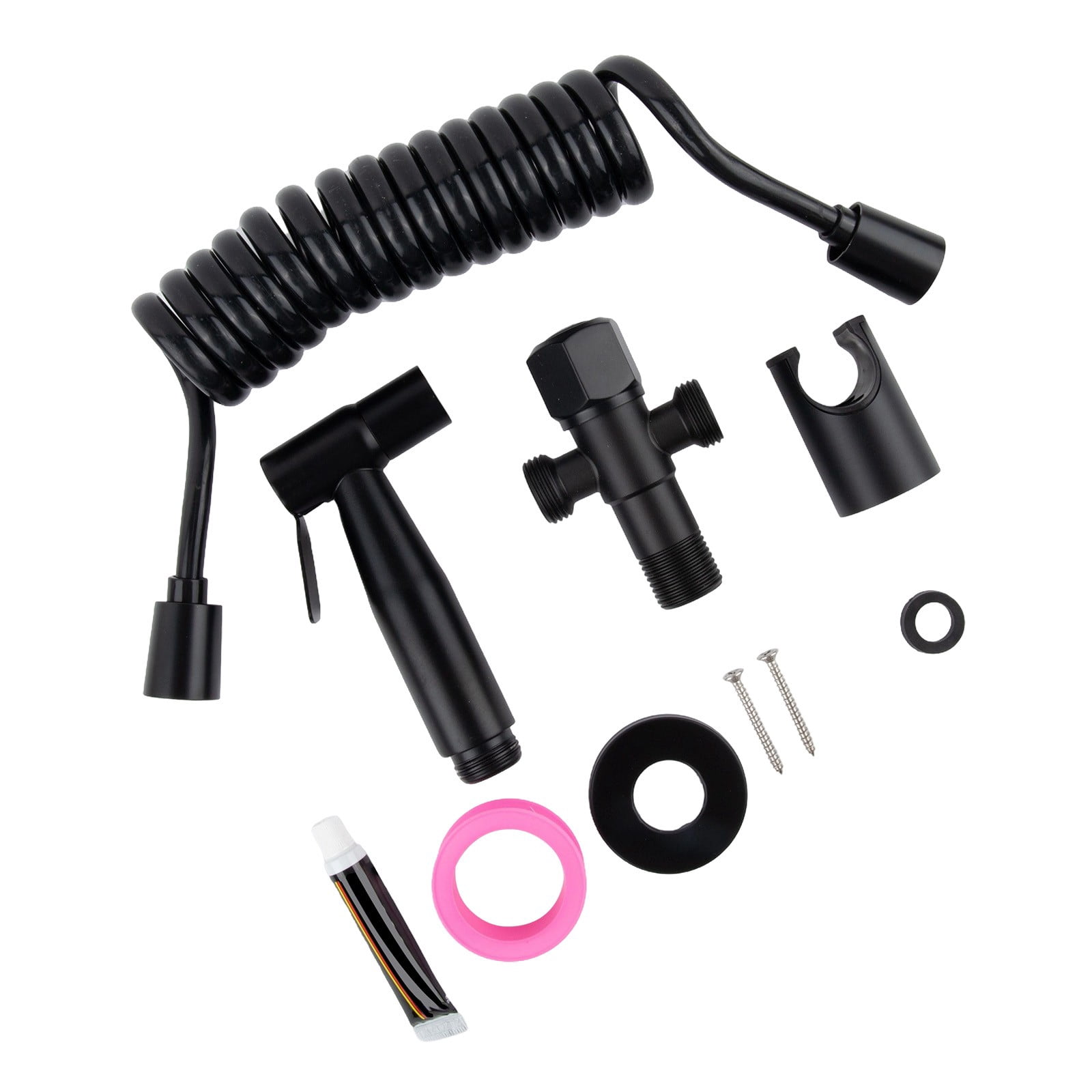 304 Stainless Steel Matte Black Bidet Toilet Spray Shower Head Purifying Set