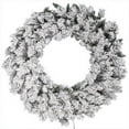 thumbnail image 1 of Vickerman A128242 42 in. Flocked Snow Ridge Wreath 160T, 1 of 3