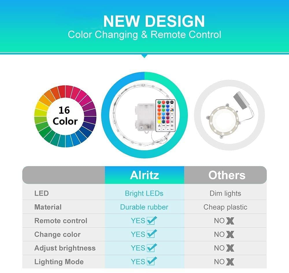 Alritz Cornhole Lights 16 Color Changing Corn Hole LED Night Light Set of 2 for sale online 