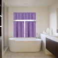 thumbnail image 4 of Lavender Kitchen Curtains 36 Inch Length Sets with Valance, 3 Piece Rod pocket Thermal Insulated Room Darkening Blackout Curtains for Kitchen, Bedroom / Bath Room(52X18+26X36 Inch, Lavender,3 Pieces), 4 of 6