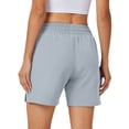 thumbnail image 2 of 5" Womens Athletic Running Shorts Lightweight Quick Dry Basic Shorts Workout Gym Shorts with Pockets Light Grey M, 2 of 6