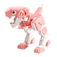thumbnail image 3 of Figuras de dinosaurios tiranosaurios deformados en forma de cubo para niños pequeños, regalo para jugar Rosado, 3 of 8