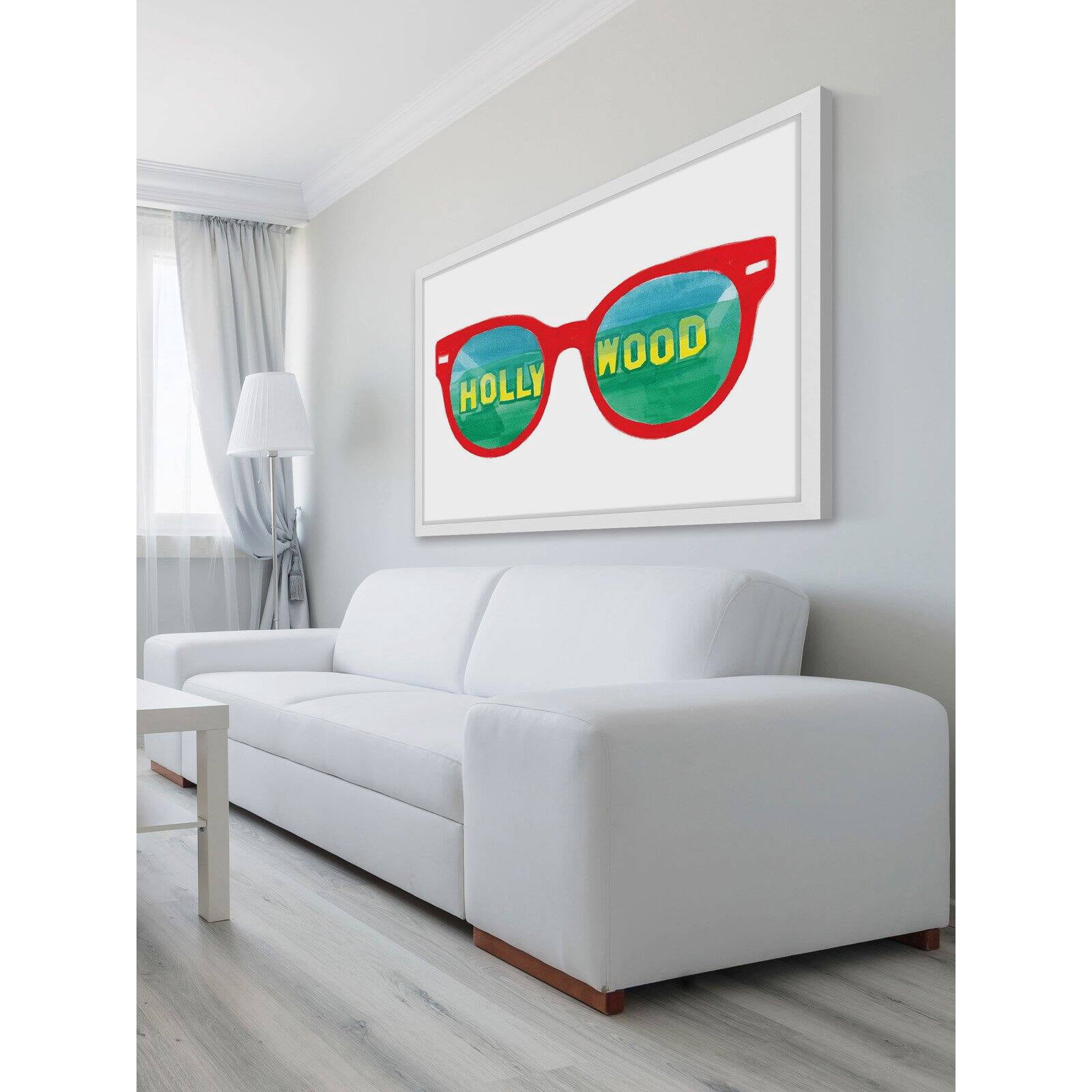 Marmont Hill "Hollywood Glasses" by Molly Rosner Framed Painting Print