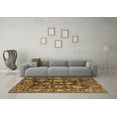 thumbnail image 3 of Ahgly Company Indoor Square Abstract Brown Modern Area Rugs, 4' Square, 3 of 4