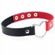 thumbnail image 1 of Collar con banda para el cuello en forma de corazón de melocotón de cuero PU con forma de corazón de Harajuku punk de moda con cuatro botones y borde transfronterizo, 1 of 6