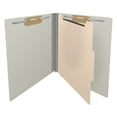 thumbnail image 4 of 25 Pt. Pressboard Classification Folders, Full Cut End Tab, Letter Size, 1 Divider, Gray (Box of 10), 4 of 8