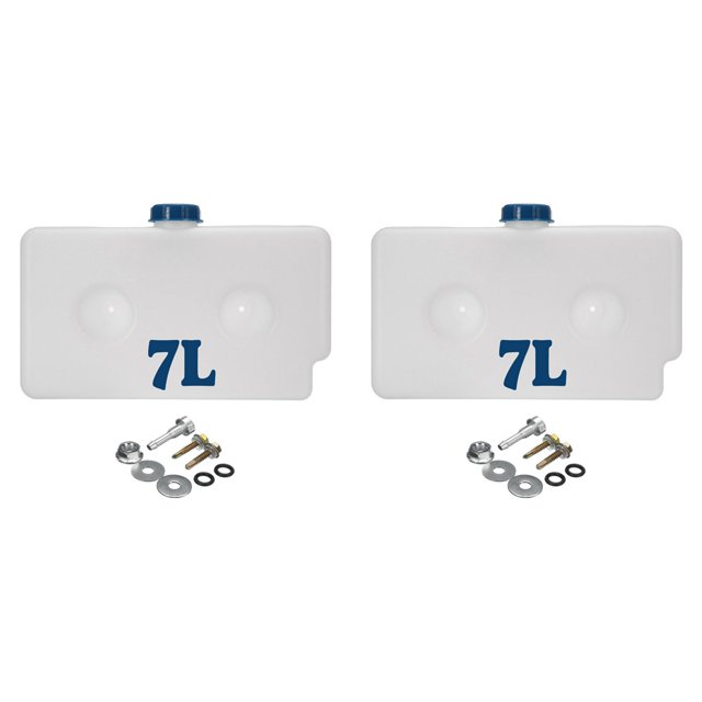 2X Universal 7L Tanque Combustible Plástico Aceite Tanque Gasolina Calentador Estacionamiento de Aire Tanque de Coche Autocaravana Calentador de Estacionamiento Herramienta